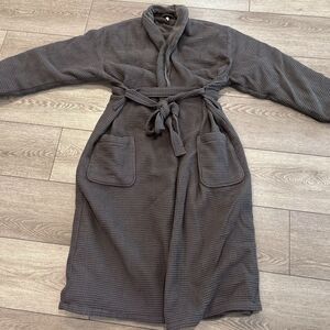 Pottery Barn Waffle‎ Weave Resort Robe Size XL Grey